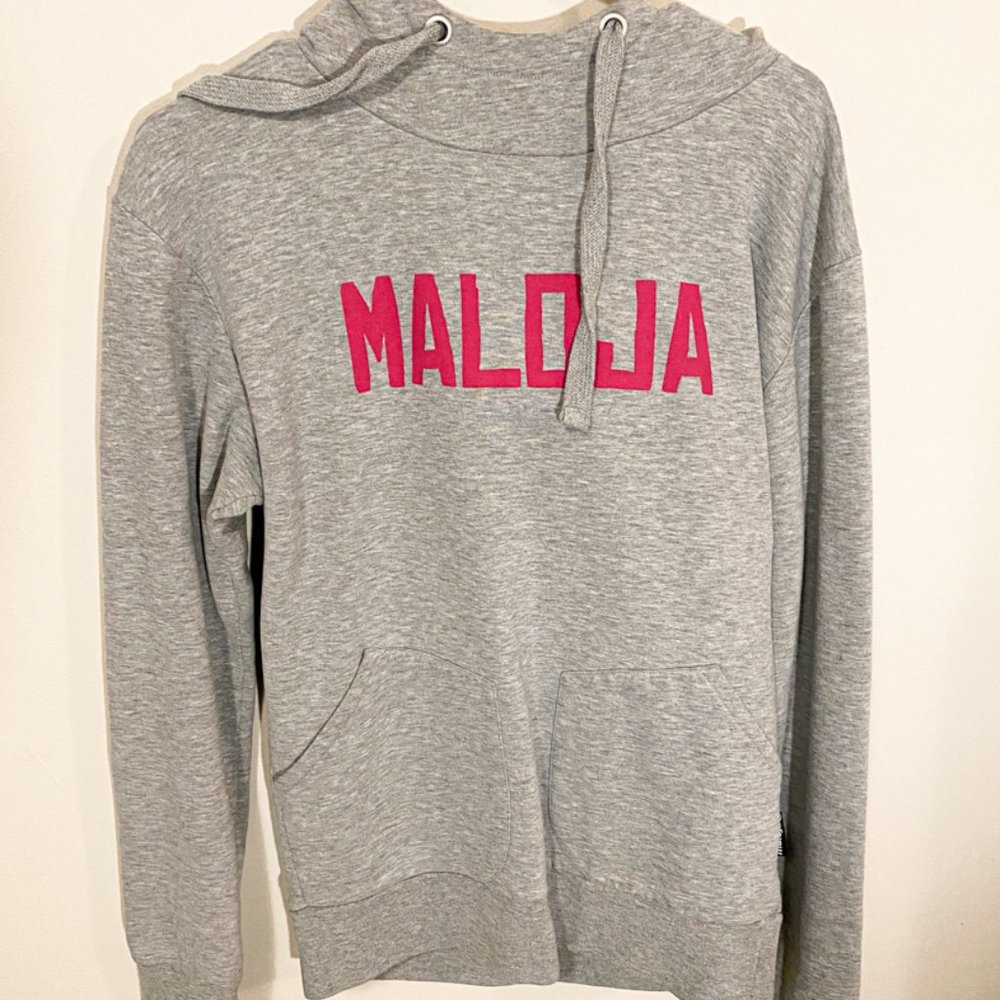 Maloja Gray Hoodie Sweatshirt Sweater (Medium)